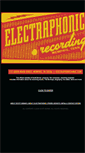 Mobile Screenshot of electraphonicrecording.com